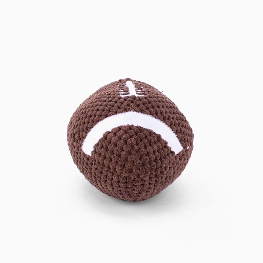 Soft Plush American Football Toy for Dogs - SportsBallz Football by ZippyPaws | Perfect for Fetch, Training & Cuddling Playtime