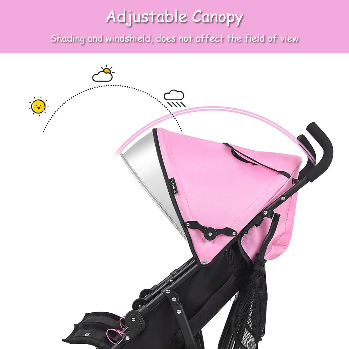 HONEY JOY Double Stroller - Compact Lightweight Side by Side Twin Stroller with Adjustable Canopy, Cup Holder & Storage Bag | Foldable Travel Stroller for Airplane | Perfect for Infants and Toddlers | Ideal for Shopping, Traveling and Outdoor Adventures