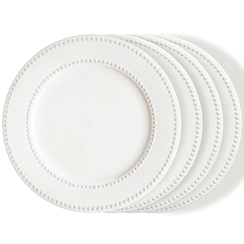 10.5 inch-White- Dot-4pcs