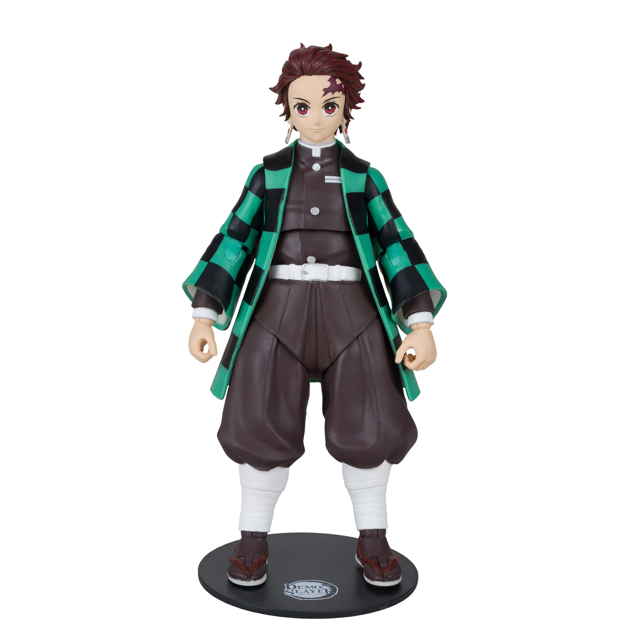 McFarlane Toys Demon Slayer 7-Inch Action Figure Wave 1 - Tanjiro Kamado Collectible Anime Figure for Display & Cosplay Play