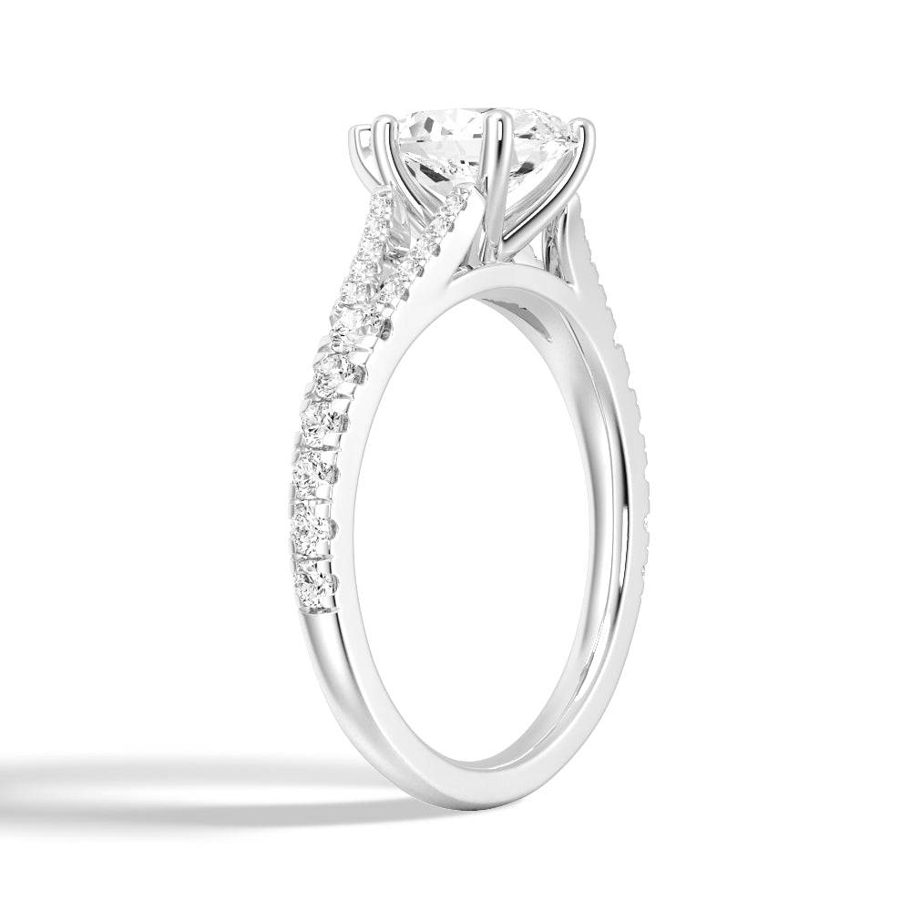 Exquisite Pear Shaped Split Shank Moissanite Engagement Ring - Perfect for Proposals, Weddings & Anniversary Gifts