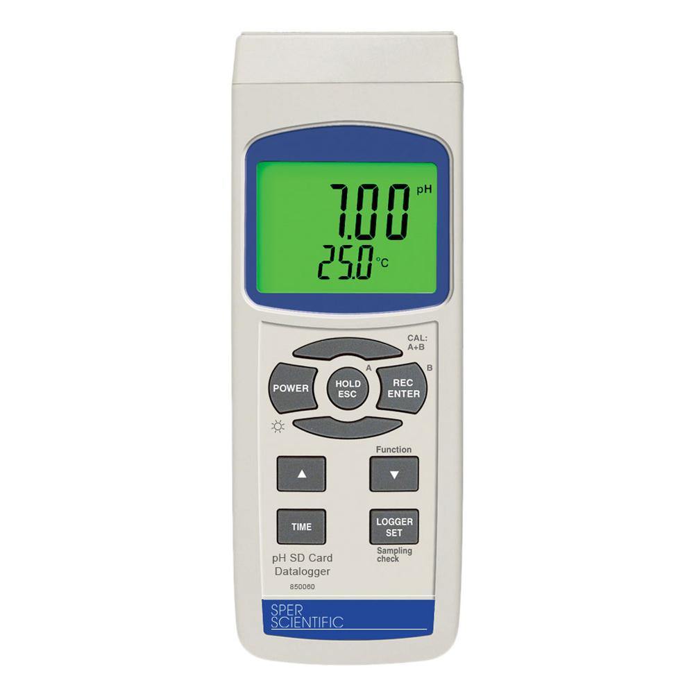 High Precision SD Card Datalogger pH Meter - Water Quality Tester for Aquariums, Pools & Hydroponics | Portable pH Monitoring Device with Data Logging