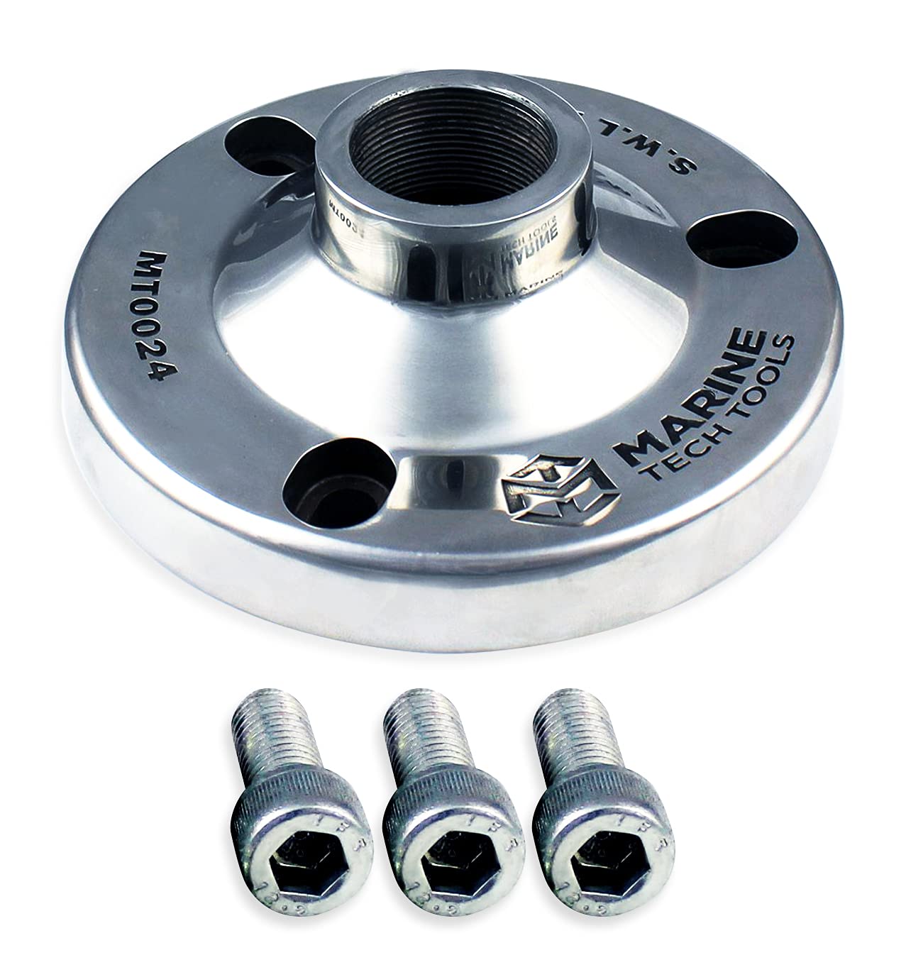 Marine Tech Tools Mercury Verado Lifting Adapter (AMT0024) - Compatible with Verado Flywheels & Universal Lifting Ring (AMT0022) - Heavy Duty Outboard Motor Tools for Boat Engine Maintenance and Repair