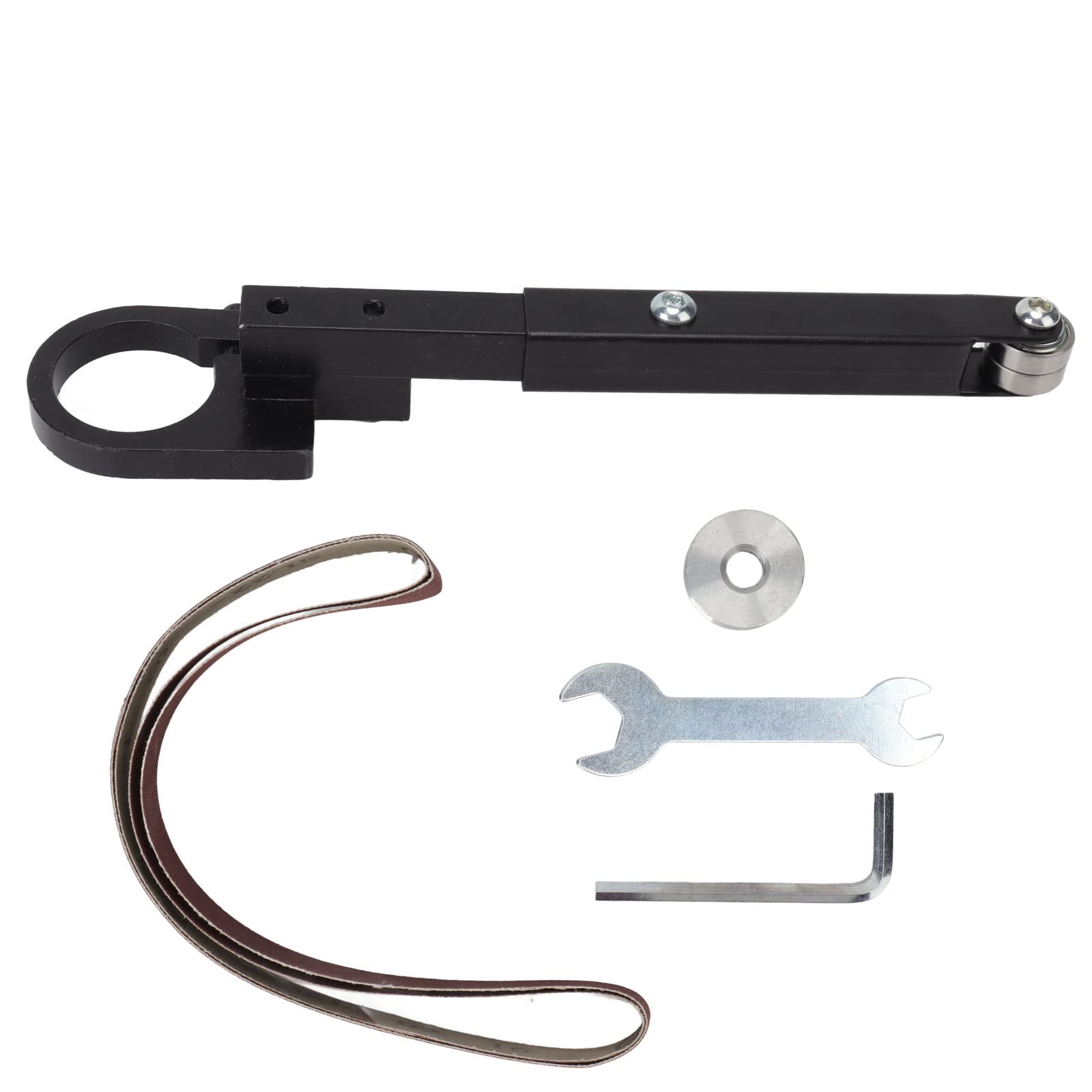 Angle Grinder to Belt Sander Conversion Kit - 100/125mm Belt Sander Attachment Adapter for Metal Wood Polishing & Sanding - DIY Workshop & Metalworking Tool Upgrade