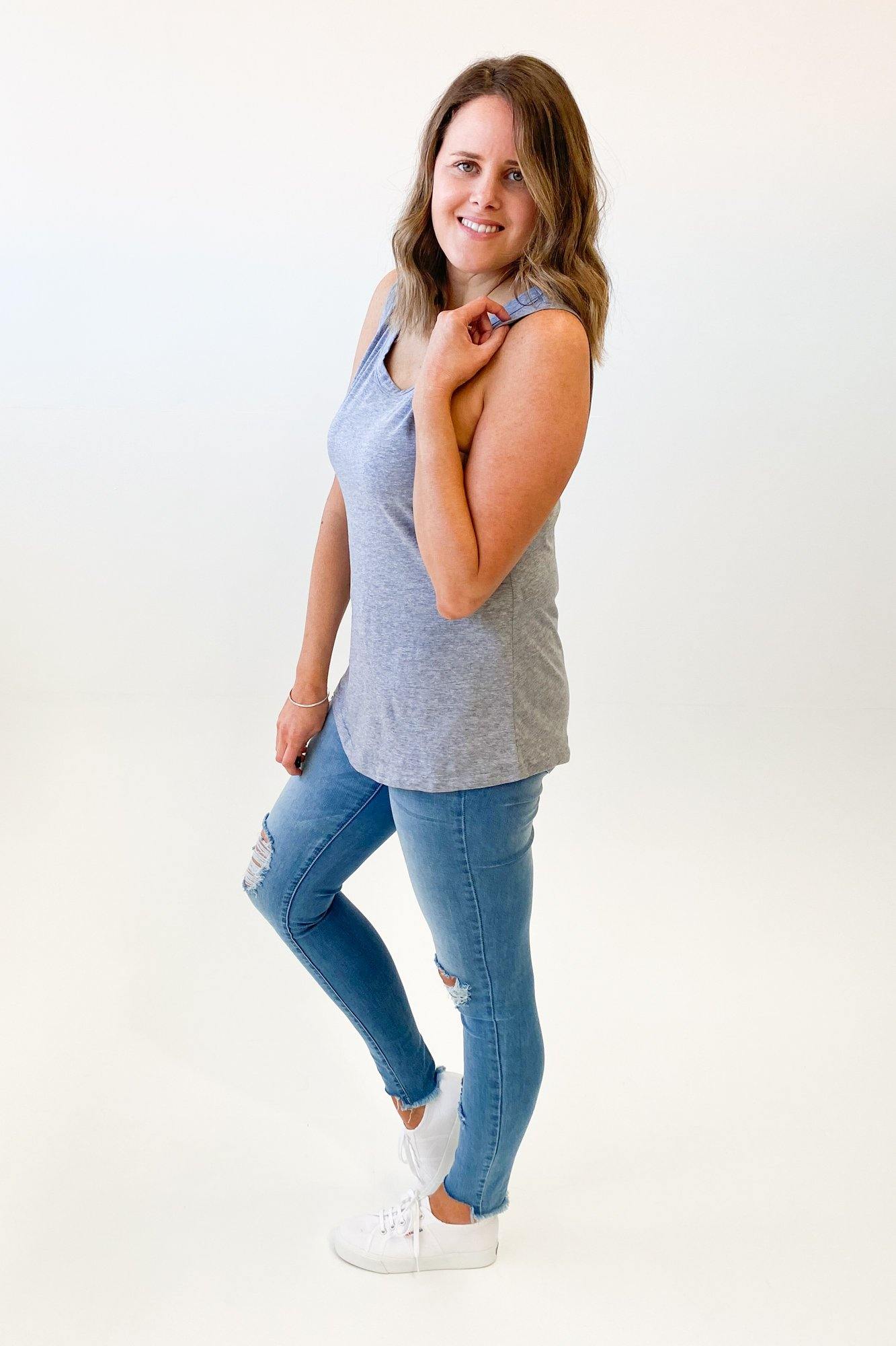 AS Colour Sunday Singlet Grey Marle - Comfortable Men's Tank Top for Gym, Workout & Casual Wear