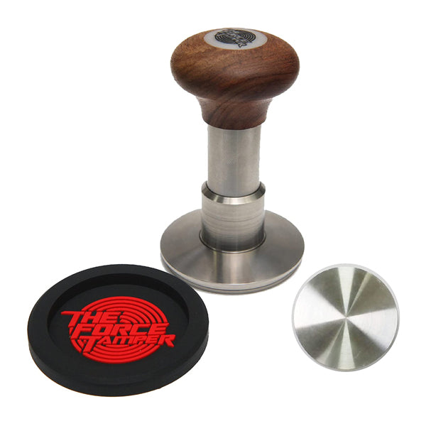 Premium 58mm Coffee Tamper - The Force Tamper for Espresso Machines, Perfect for Baristas & Home Brewing - Durable Stainless Steel Base & Ergonomic Handle for Consistent Pressure & Professional Results - Ideal for Espresso Shops, Cafes & Home Coffee Stations
