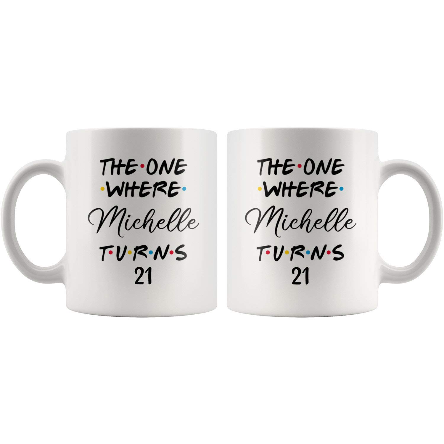 Personalized 21st Birthday Coffee Mug - 11oz Ceramic Cup for Milestone Celebration - Unique Gift for Her & Him - Perfect for Birthday Parties, College Graduation & Special Occasions