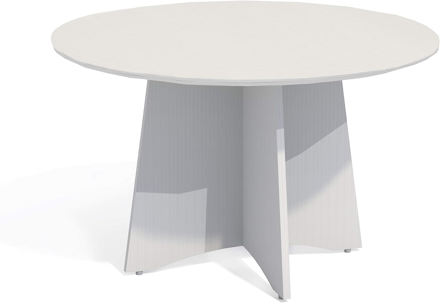 Safco Mayline Medina 48-Inch Round Conference Table - Durable Office Furniture for Meetings & Collaboration [MNCR48] - Perfect for Boardrooms, Team Meetings & Office Spaces