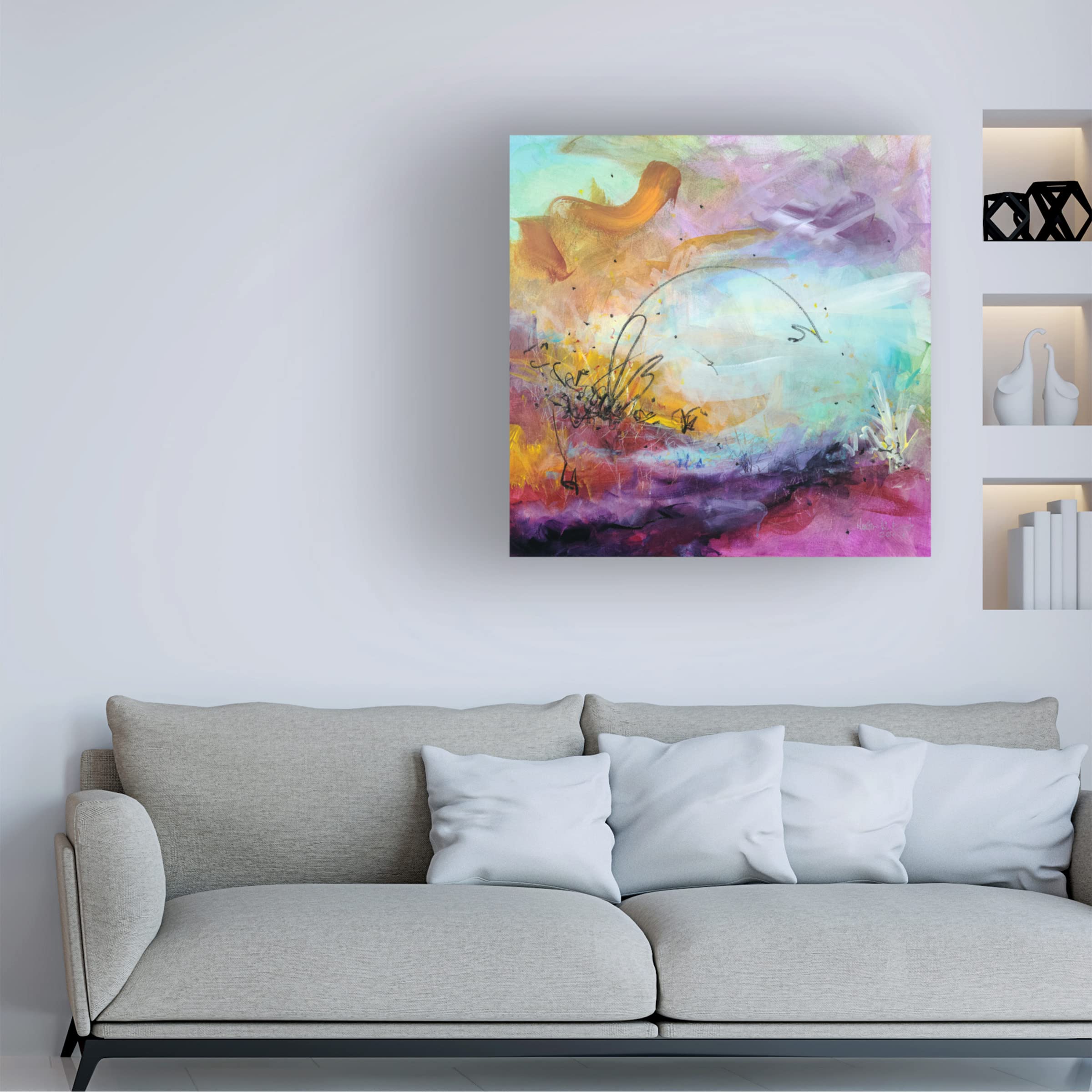 Heather W. Ernst 'Gracious' Canvas Wall Art Print - Modern Home Decor for Living Room, Bedroom & Office