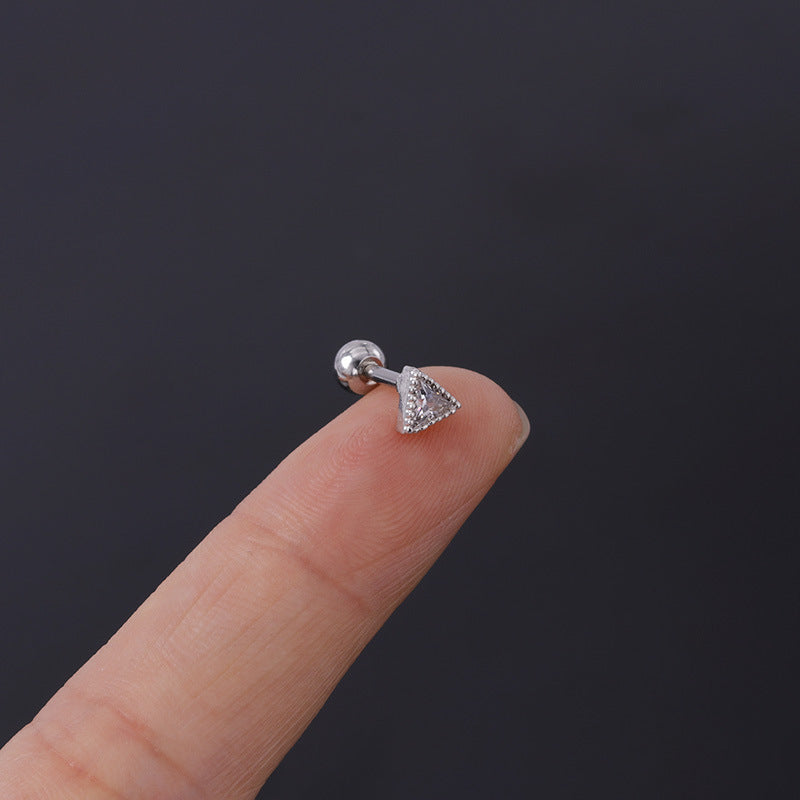 1.2mm Marquise Geometry Daith Stud Piercings - 316L Surgical Steel Body Jewelry for Cartilage & Ear Piercing | Perfect for Everyday Wear & Special Occasions