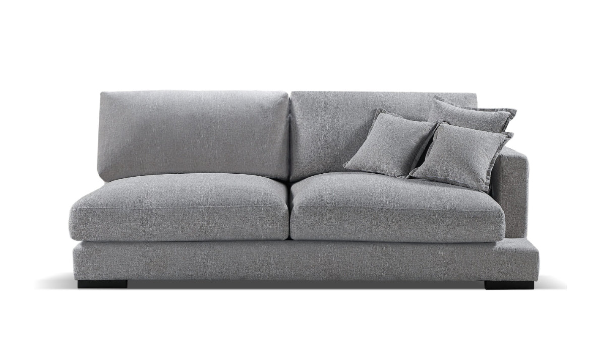 Benjamin 2-Piece Fabric Sectional Sofa Set - Modern L-Shaped Couch for Living Room, Family Room & Apartment | Comfortable Upholstered Sectional with Soft Cushions