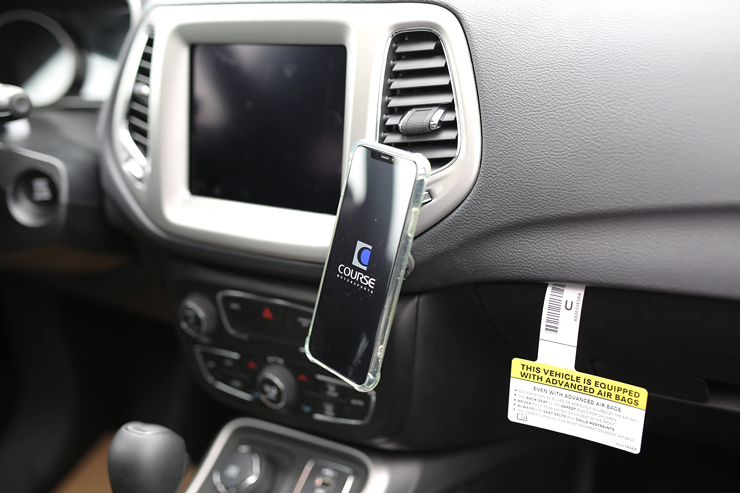 Course Motorsports DirectFit Phone Mount for Honda CR-V (2017-2022) - Auto-Closing Charging Cradle with Secure Grip - Right Side Tan - Perfect for GPS Navigation & Hands-Free Driving