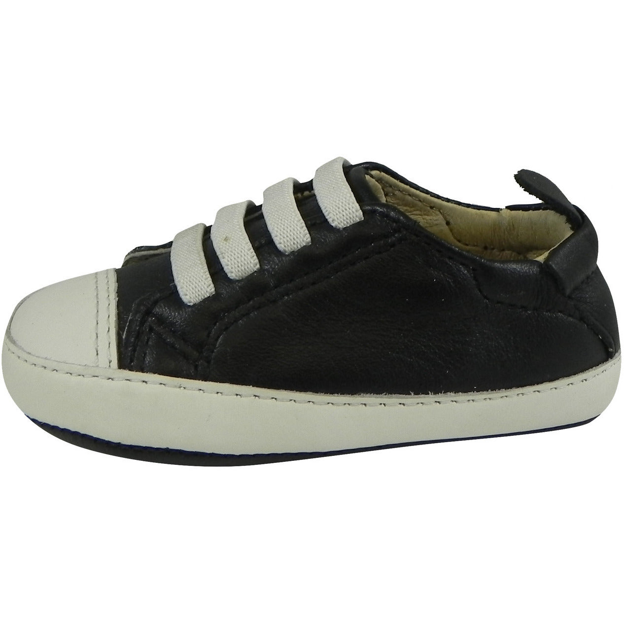 Old Soles Boys Girls 030 Black & White Eazy Tread Sneakers - Lightweight Comfortable School Shoes for Kids, Perfect for Playground & Everyday Wear
