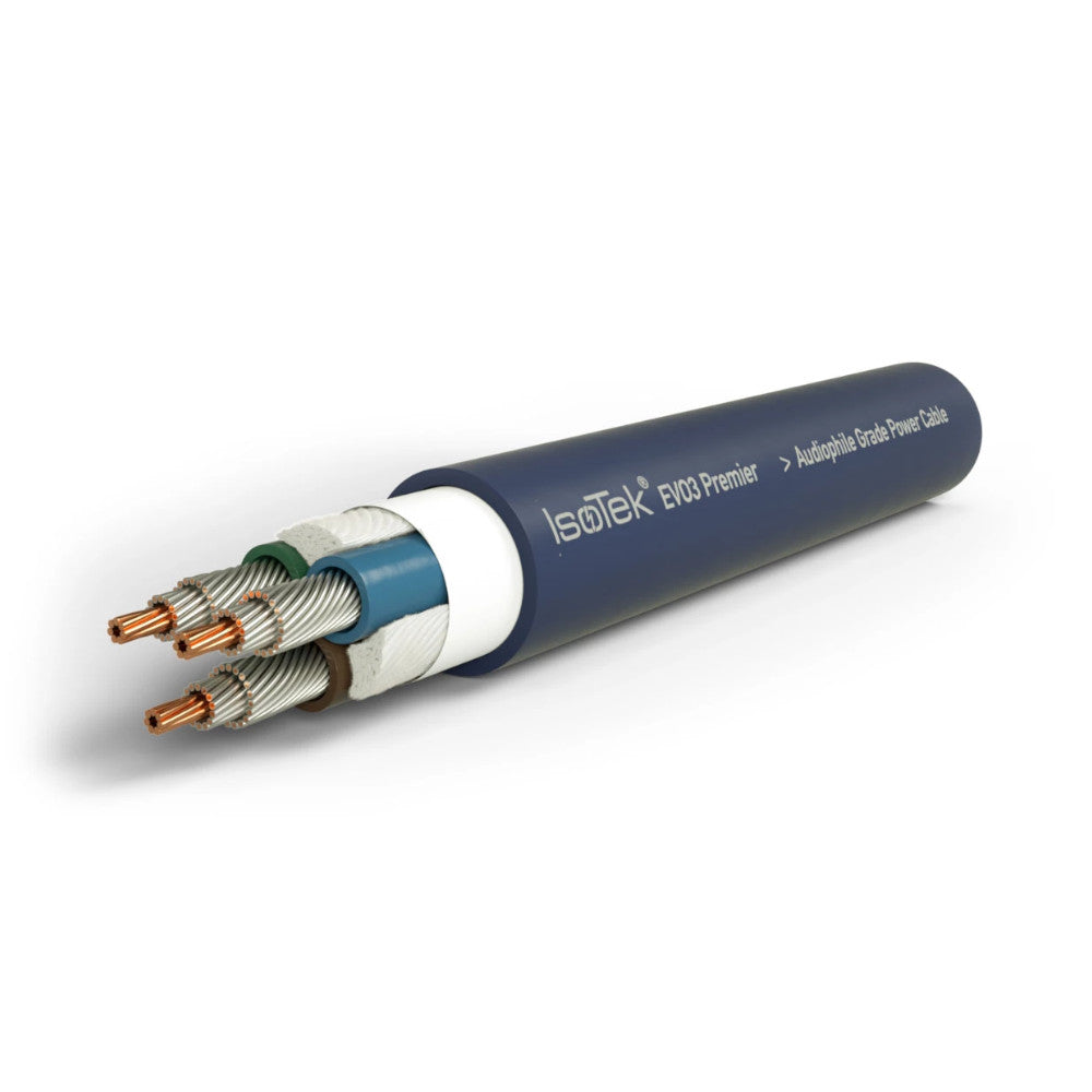 Premium IsoTek EVO3 Premier 1.5m Power Cable with AUS Plug - High-Performance Audio Power Cord for Home Theater & Hi-Fi Systems
