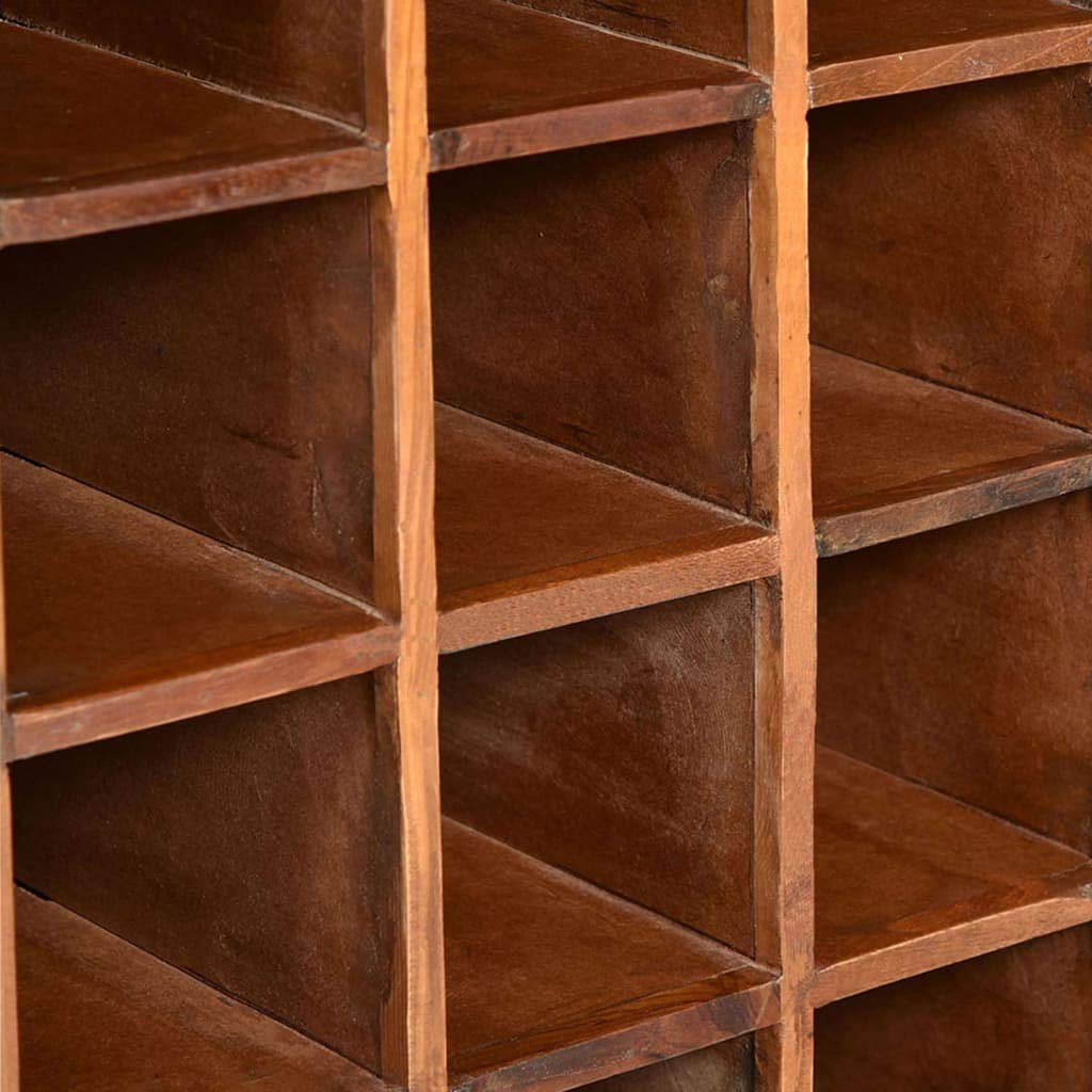 FAMIROSA 16 Bottle Wine Rack - Solid Reclaimed Wood Wall Mounted Wine Storage for Kitchen, Dining Room & Bar - Rustic Home Decor for Wine Collectors