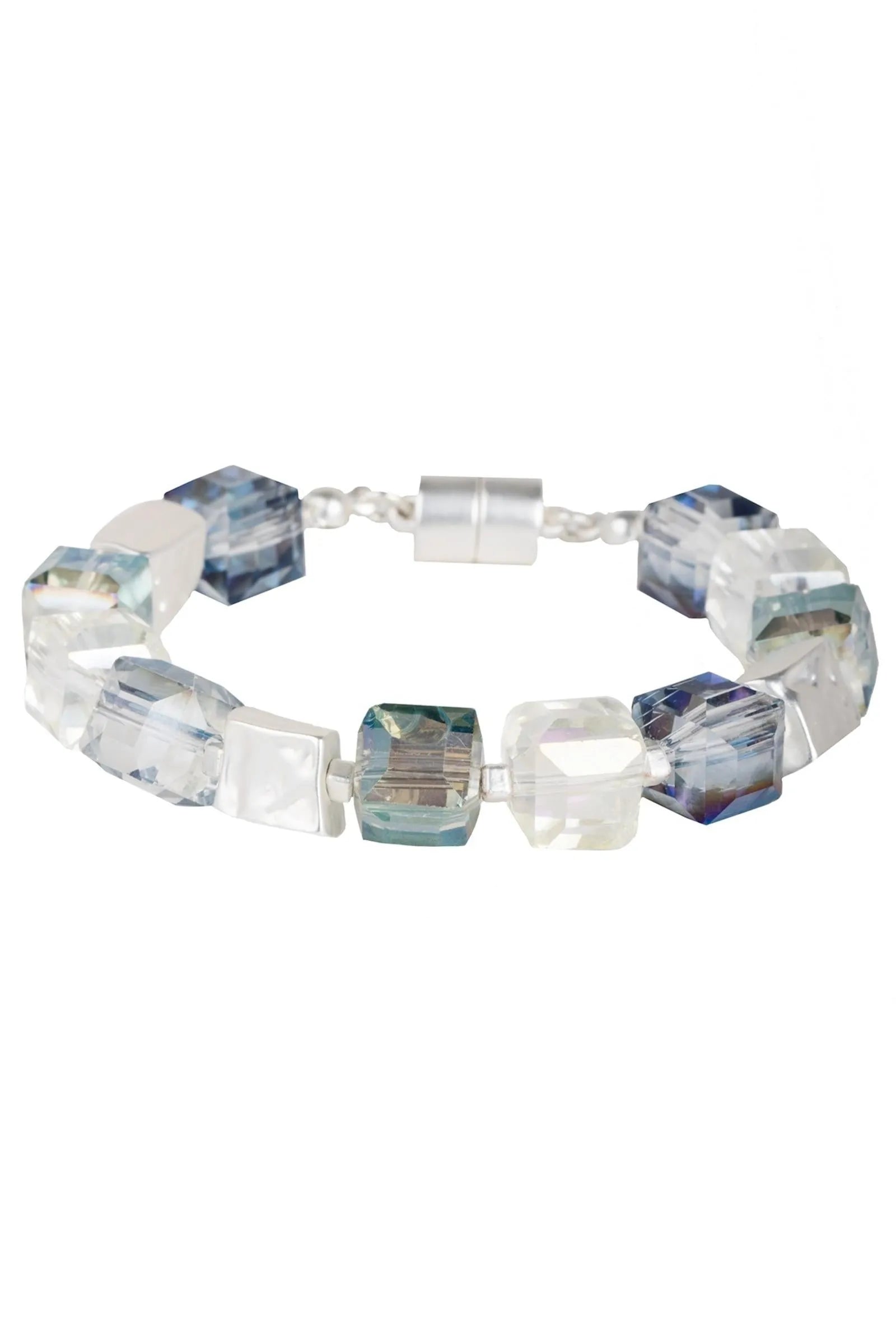 Faceted Bead and Stone Bracelet for Women - Handmade Boho Chic Jewelry - Perfect for Parties, Weddings & Everyday Wear
