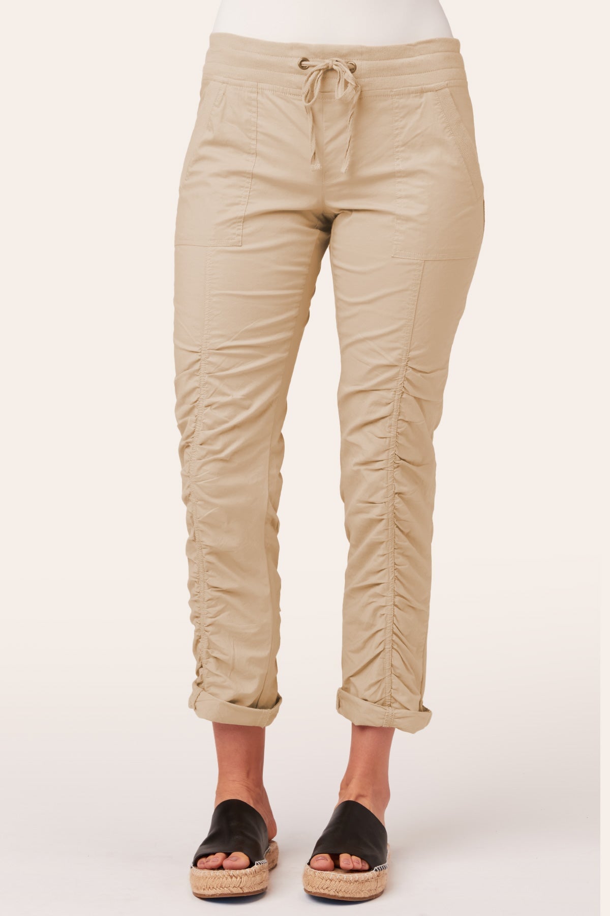 Jules Pant Sand - Women's Stylish Comfortable Flat Sandals for Summer - Perfect for Beach, Vacation, and Casual Outings