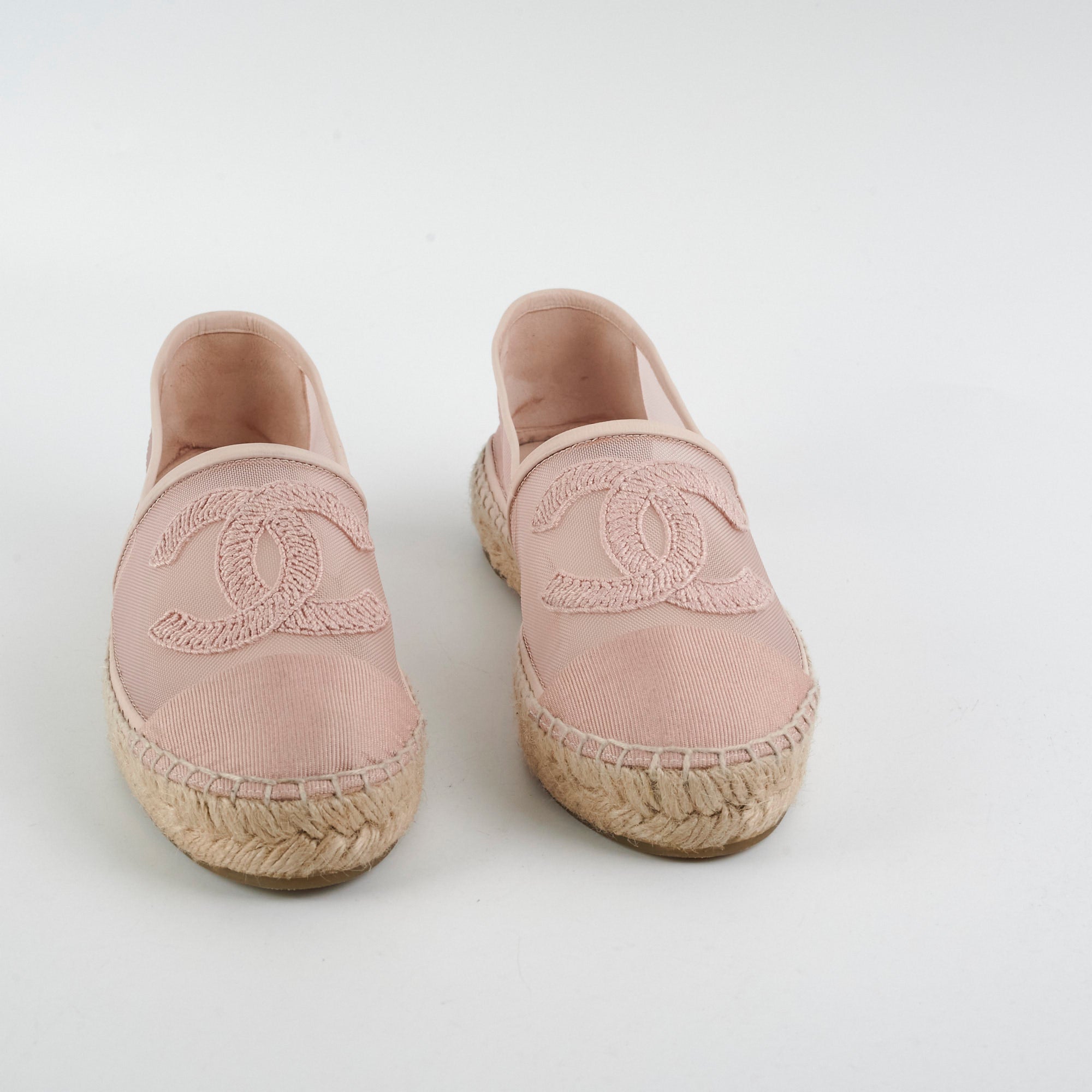 Chanel Pink Cord Cruise Espadrilles Women's Shoes Size 36 - Comfortable Summer Casual Flats for Beach, Vacation & Everyday Wear