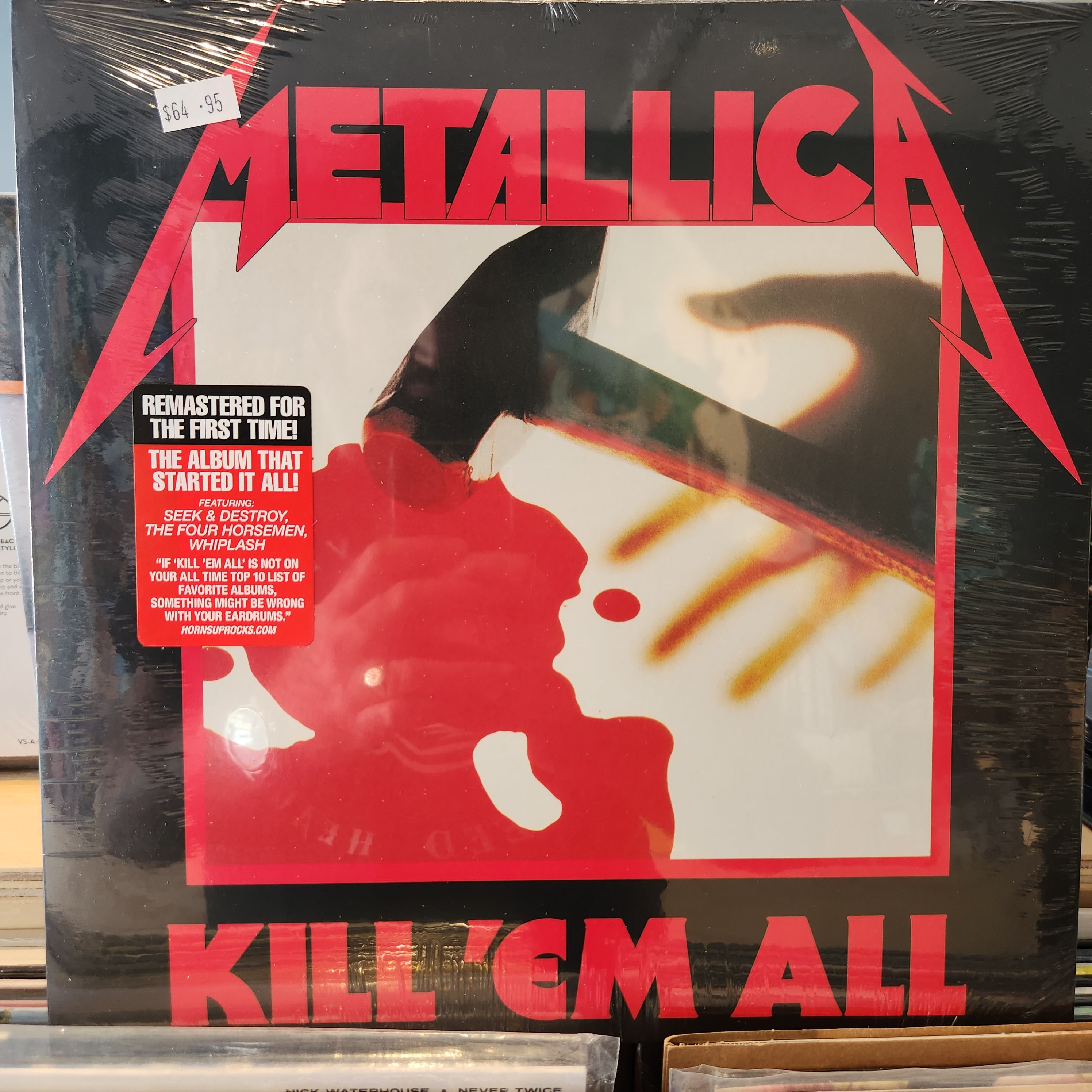Metallica Kill 'Em All Vinyl LP Record - Heavy Metal Music Album for Collectors & Audiophiles - Perfect for Home Listening & Vinyl Enthusiasts