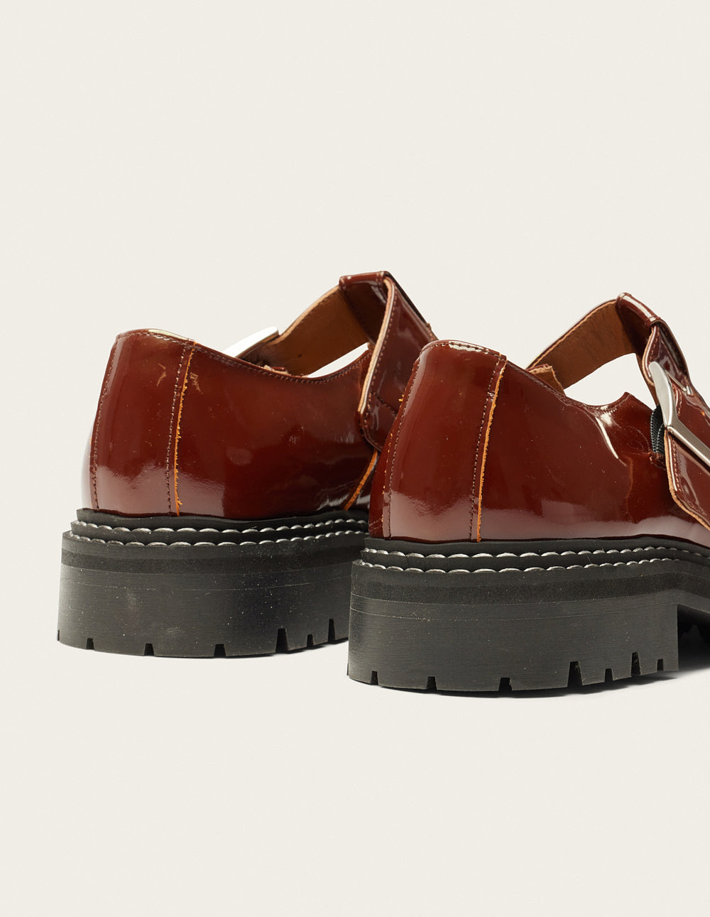 Stylish Brown Glossy Leather Roman Derby Shoes for Men - Perfect for Casual Outings & Office Wear