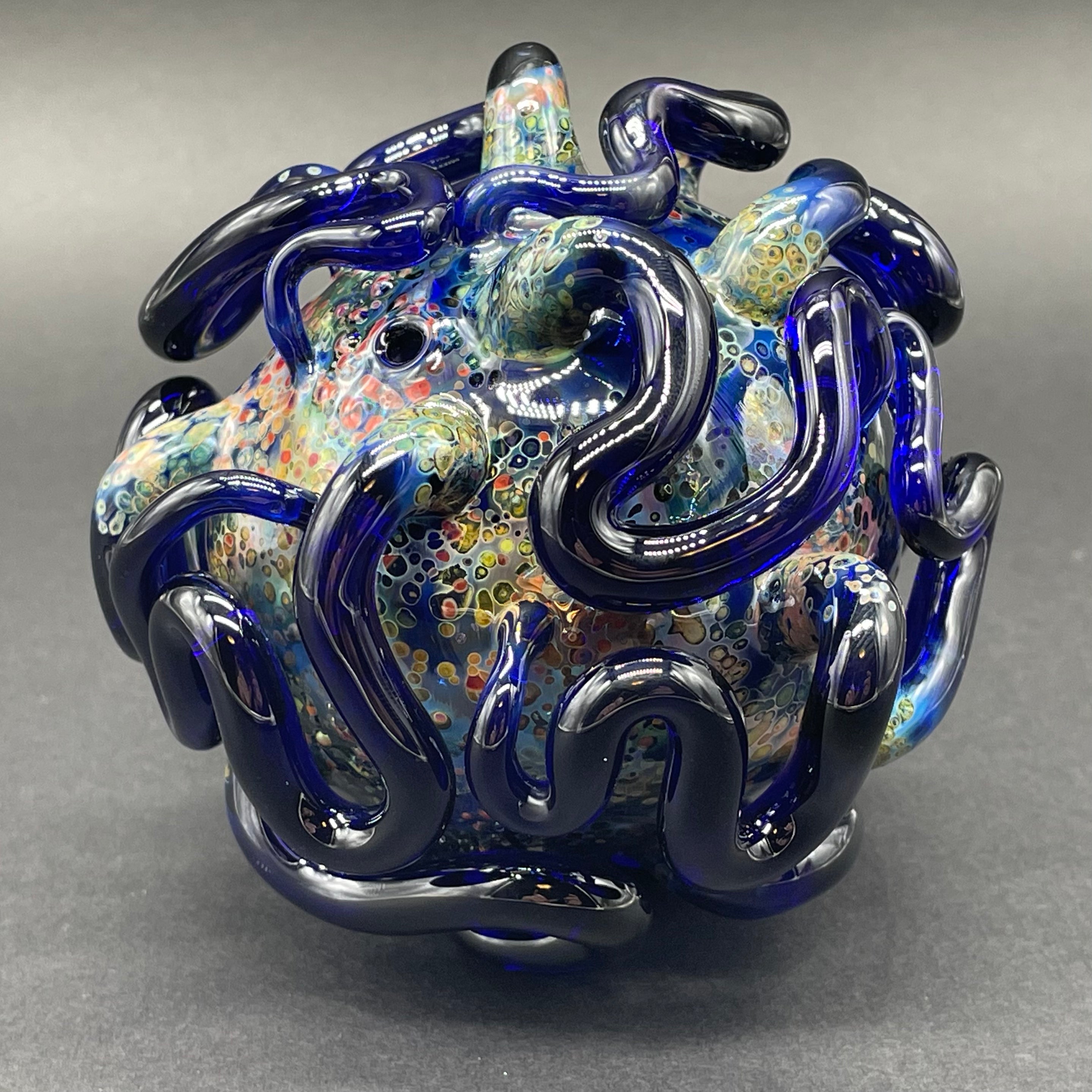 Worm Globe Ornament - Unique Handmade Decorative Glass Ball for Home, Garden, and Christmas Tree Decor | Perfect Gift for Nature Lovers