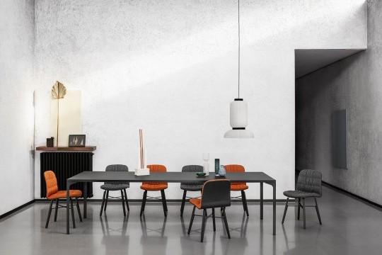 Midj Armando Modern Dining Table - Solid Wood Kitchen Table for 6 - Perfect for Family Dinners & Entertaining Guests