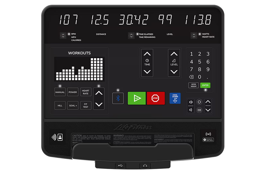 Life Fitness Club Series+ Elliptical Cross Trainer - Premium Cardio Machine for Home & Gym Workouts - Perfect for Weight Loss & Full-Body Training