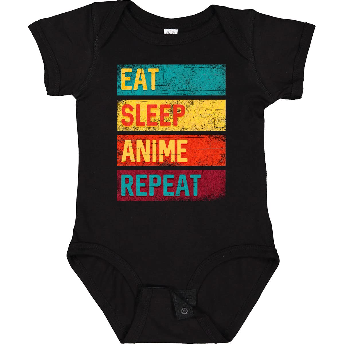 Inktastic Eat Sleep Anime Repeat Baby Bodysuit - Cute Anime Lover Outfit for Infants & Toddlers - Perfect for Casual Wear, Playdates & Anime-Themed Parties