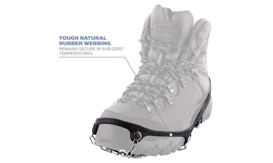 IceTrekkers Diamond Grip Traction Cleats for Shoes - Anti-Slip Ice Snow Grips for Walking, Hiking & Running - Winter Safety Traction Devices for Outdoor Activities