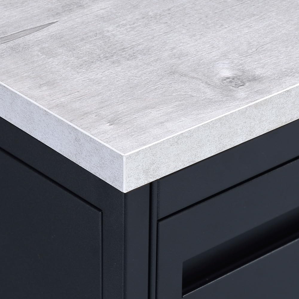 NBF Signature Series Carbon L-Shaped Desk - 66