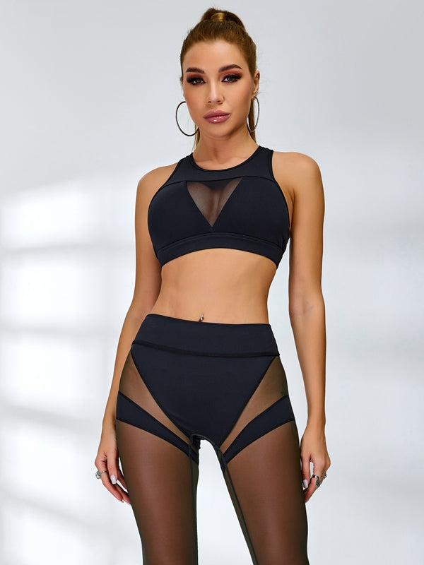 ZASUWA Women's Sexy Sheer Mesh Sports Bra - Comfortable Workout Top for Yoga, Gym & Running | Breathable Support for Active Lifestyles