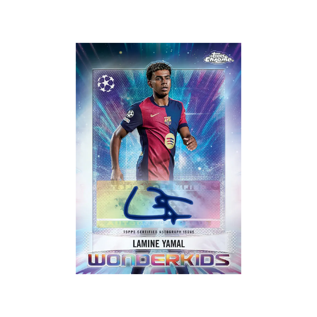 2024-25 Topps Chrome UEFA Club Competitions Jumbo Trading Card Box - Collectible Soccer Cards for Fans & Investors | Perfect for Sports Memorabilia Collections & Fantasy League Enthusiasts