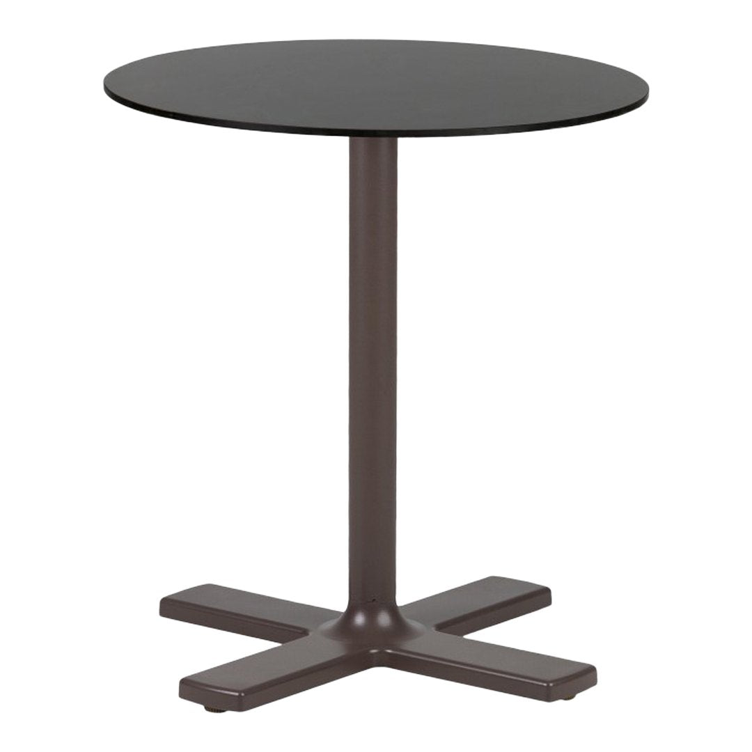 Compact Round Cafe Table - Small Space-Saving Bistro Table for Indoor & Outdoor Use - Perfect for Patio, Garden, Balcony, and Coffee Shops