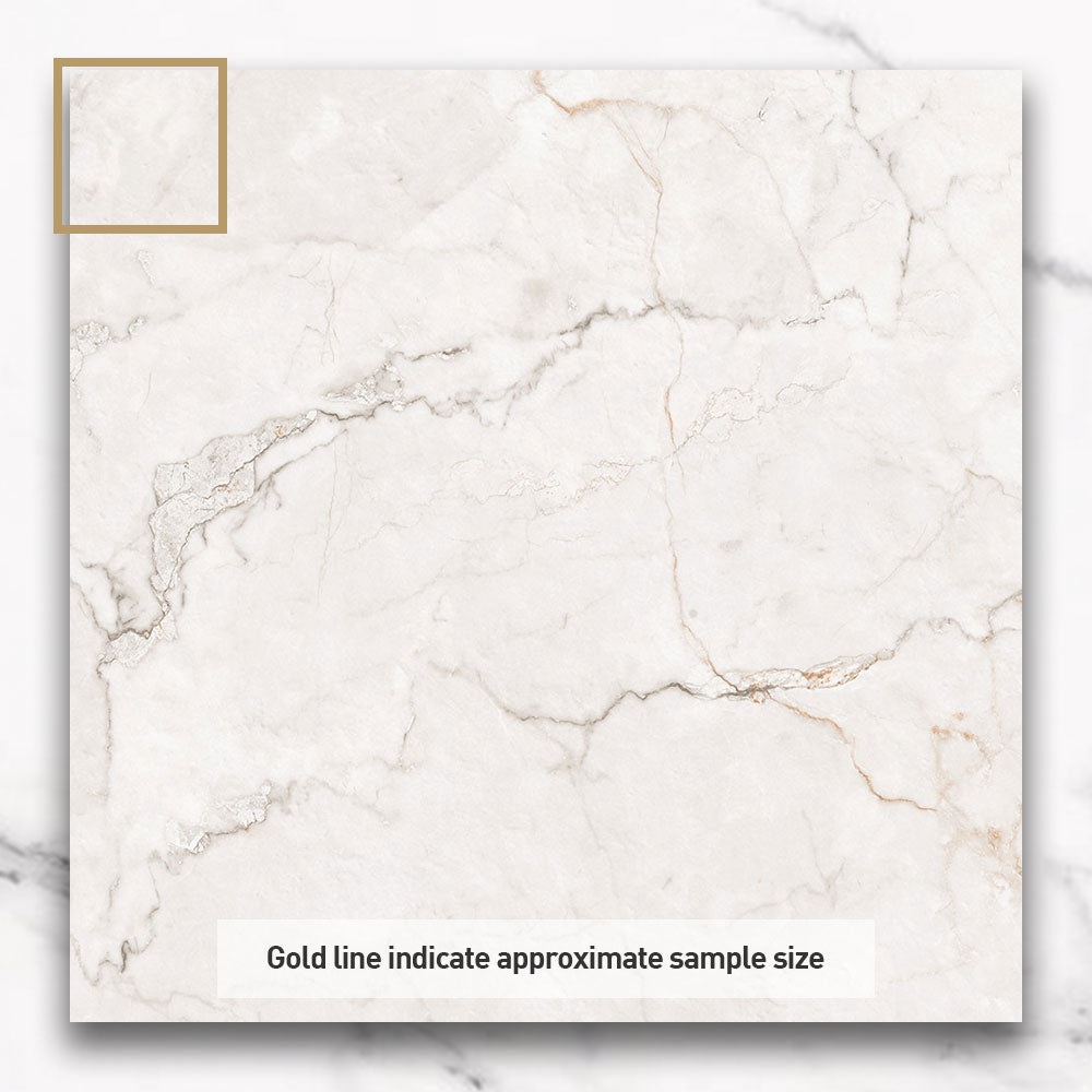Adelaide Grey 600x600 Matt Marble Look Porcelain Tile - Premium Floor and Wall Tiles for Kitchen, Bathroom & Living Room Decoration