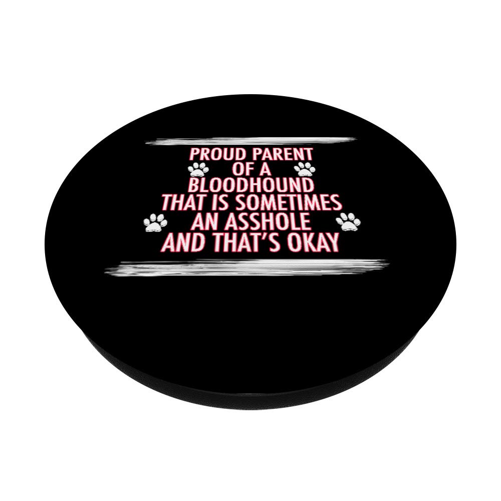 Funny Bloodhound Dog PopSockets Grip & Stand - Phone & Tablet Holder - Perfect Gift for Dog Lovers & Pet Owners - Great for Work, Travel & Daily Use