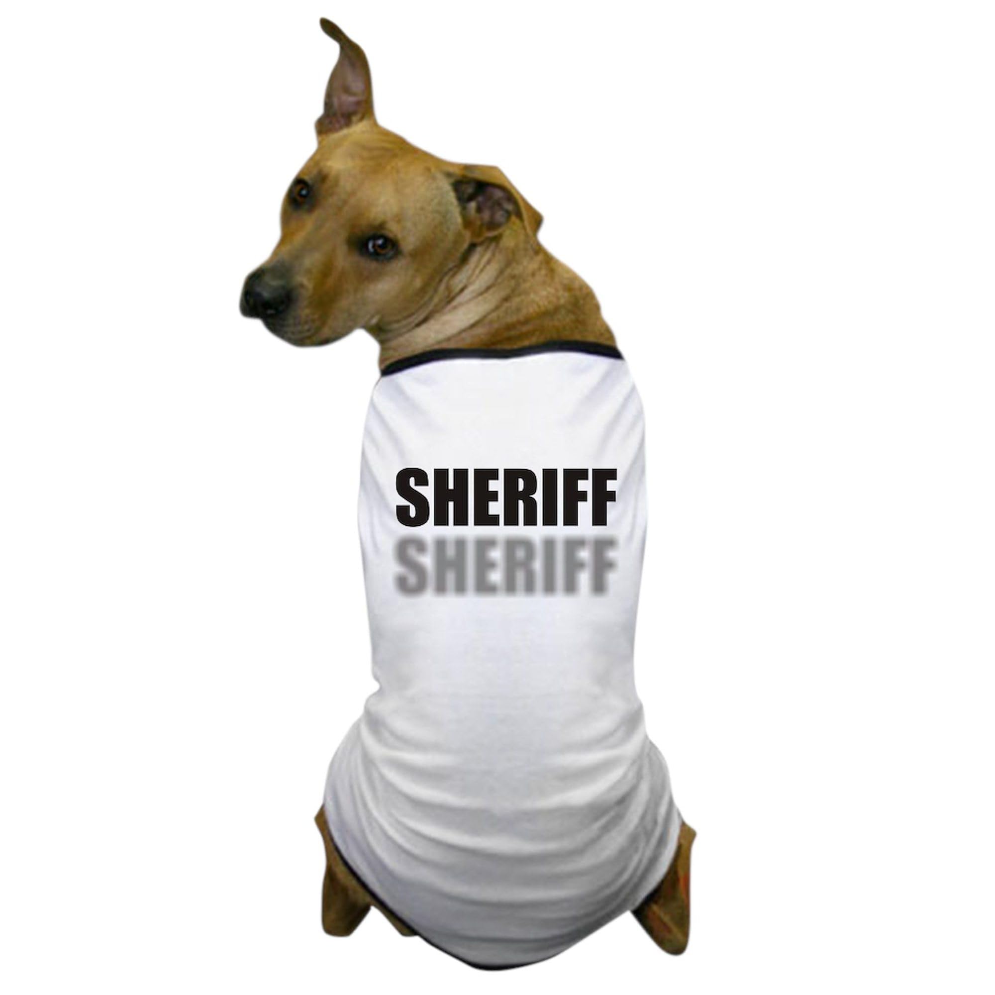 Funny Sheriff Dog T-Shirt - Cute Pet Costume & Clothing for Dogs - Perfect for Halloween, Parties & Dress-Up Playtime