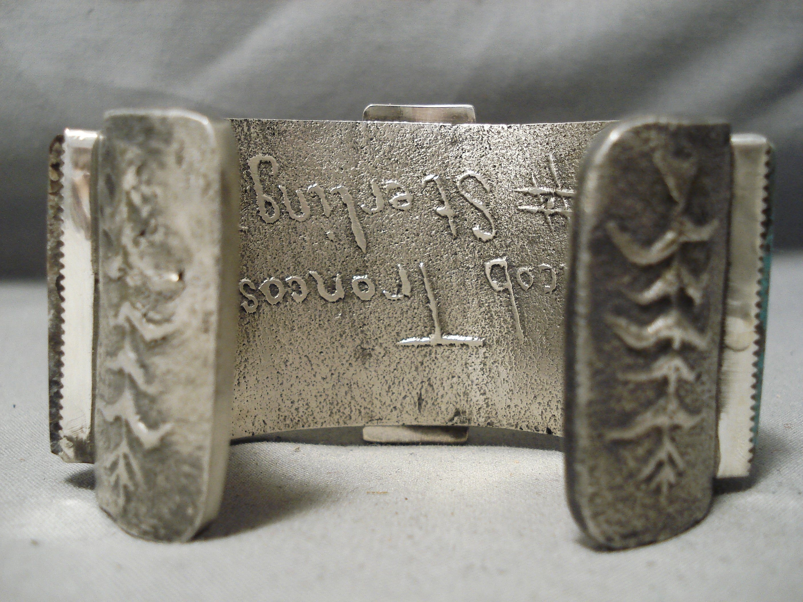285 Gram Native American Turquoise Sterling Silver Cuff Bracelet - Handmade Heirloom Jewelry for Women, Gift for Her, Boho Chic Accessory for Special Occasions
