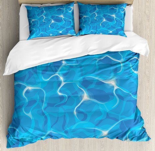 Blue Aqua White
