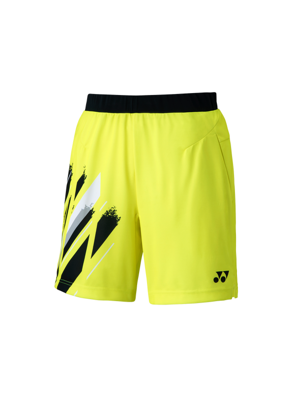 Yonex 15117 Men's Tennis Shorts - Breathable Quick-Dry Tournament Performance Shorts for Men (Yellow) - Perfect for Tennis Matches, Gym Workouts & Casual Wear