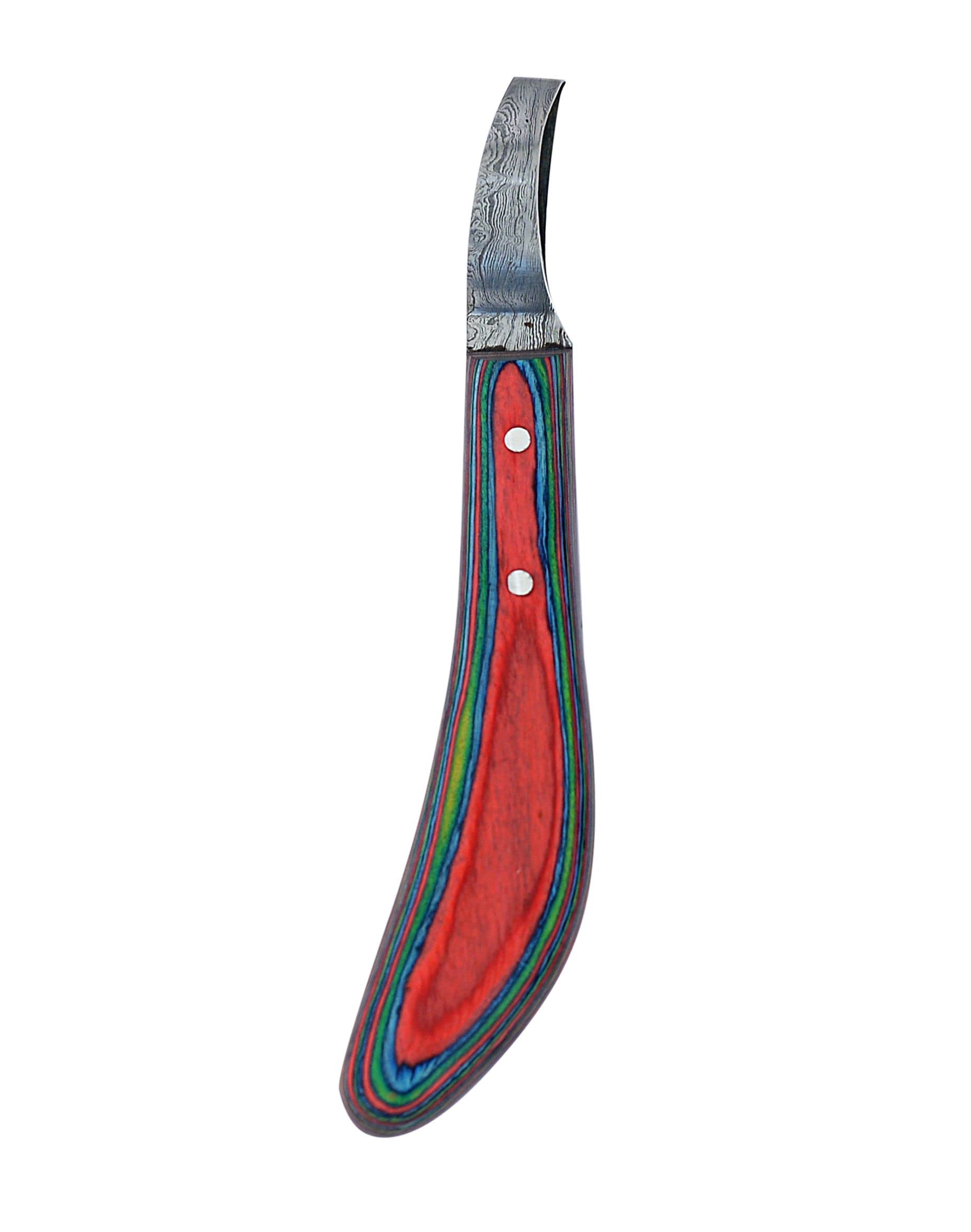Equinez Farrier Loop Knives with Fiber Handle - Professional Hoof Trimming Tools for Horses - Perfect for Grooming, Shoeing, and Equine Care