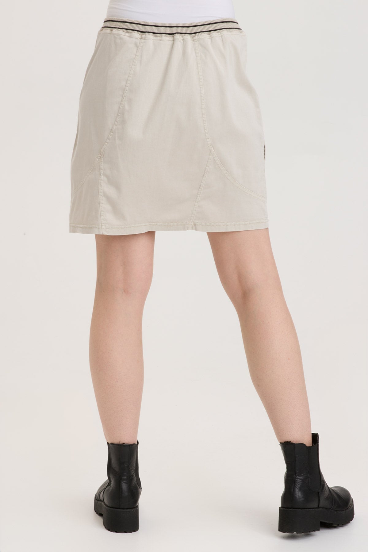Leto Mini Skirt - High Waisted A-Line Denim Skirt for Women | Vintage Wash Stretch Jeans | Perfect for Casual Outfits, Date Nights & Summer Fashion