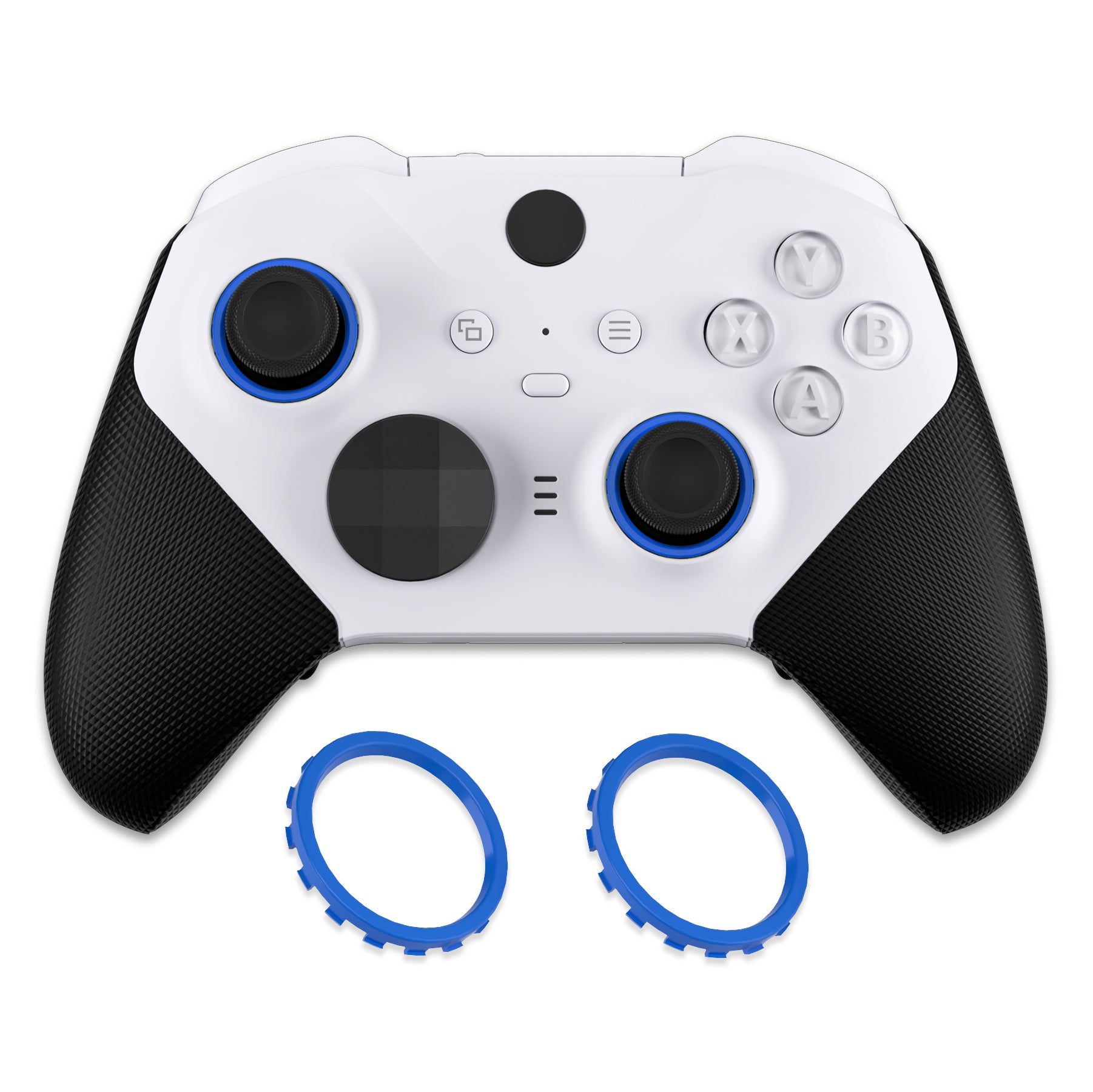 eXtremeRate Blue Custom Accent Rings for Xbox Elite Series 2 Core & Elite Series 2 Controllers | Compatible with Xbox One Elite & eXtremeRate ASR Shell for Series X/S | Gaming Accessories for Customization & Style Enhancement