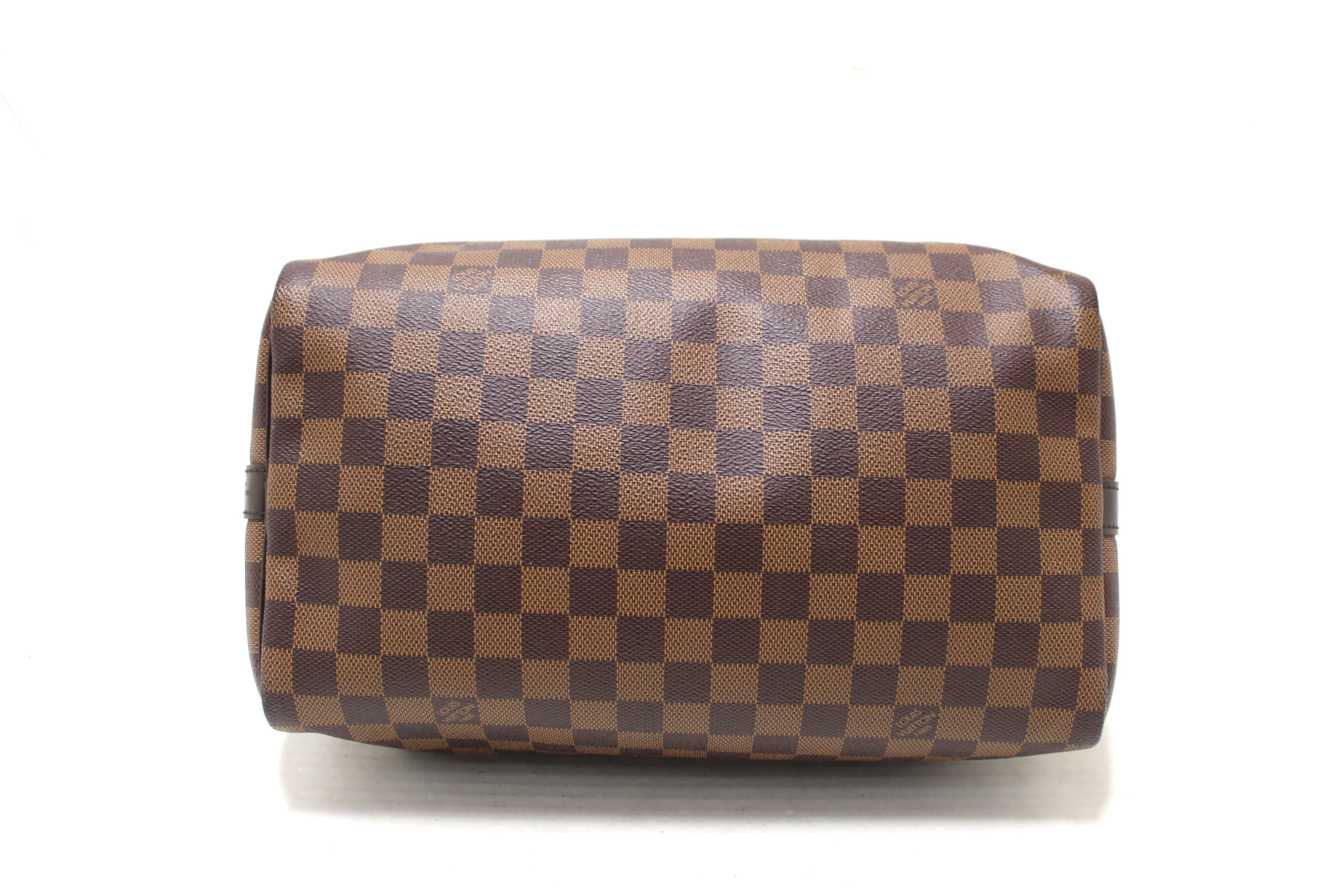 Authentic Louis Vuitton Damier Ebene Speedy 30 Bandouliere Crossbody Bag - Luxury Designer Handbag for Women, Perfect for Work, Travel & Everyday Use