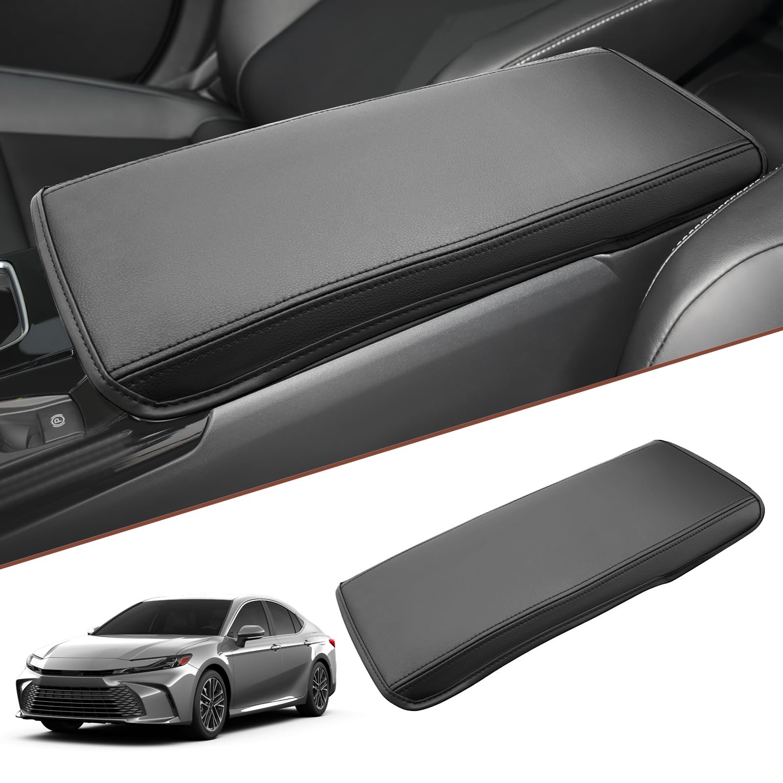 2025 Toyota Camry Center Console Cover & Armrest Pad - Premium Accessories for 2025 Camry LE/SE/XLE/XSE & Hybrid Models | Comfort Upgrade for Long Drives & Daily Commutes