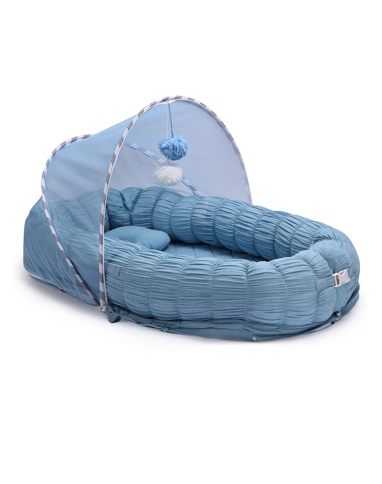 Sleep Cloud Blue Baby Blanket - Ultra Soft Roadster Blanket for Newborns & Toddlers - Perfect for Nursery, Stroller, and Bedtime Comfort