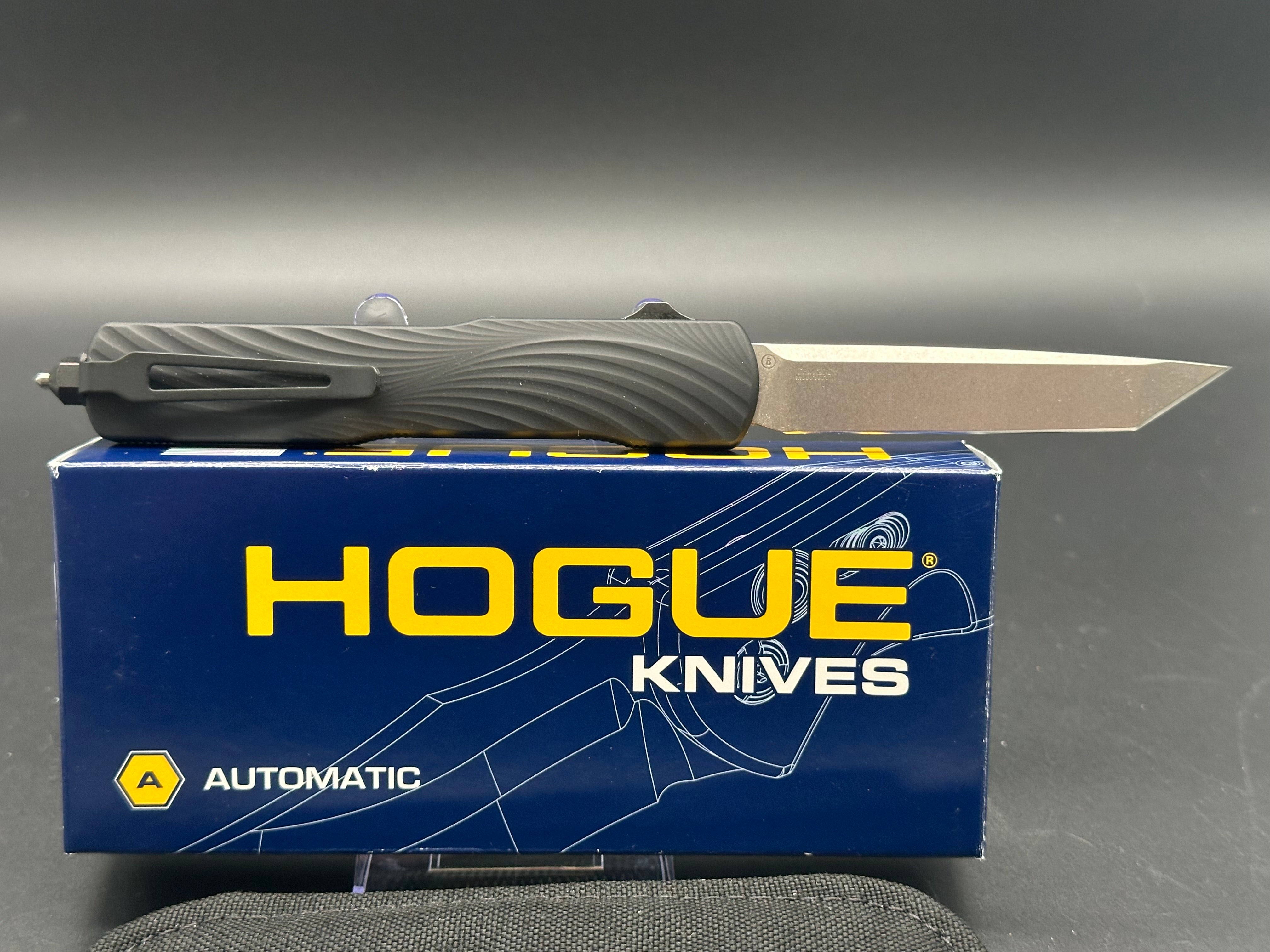 Hogue Counterstrike OTF Automatic Knife - Black G10 Handle, Mascus Tanto Blade - Tactical EDC, Outdoor Survival, Self Defense