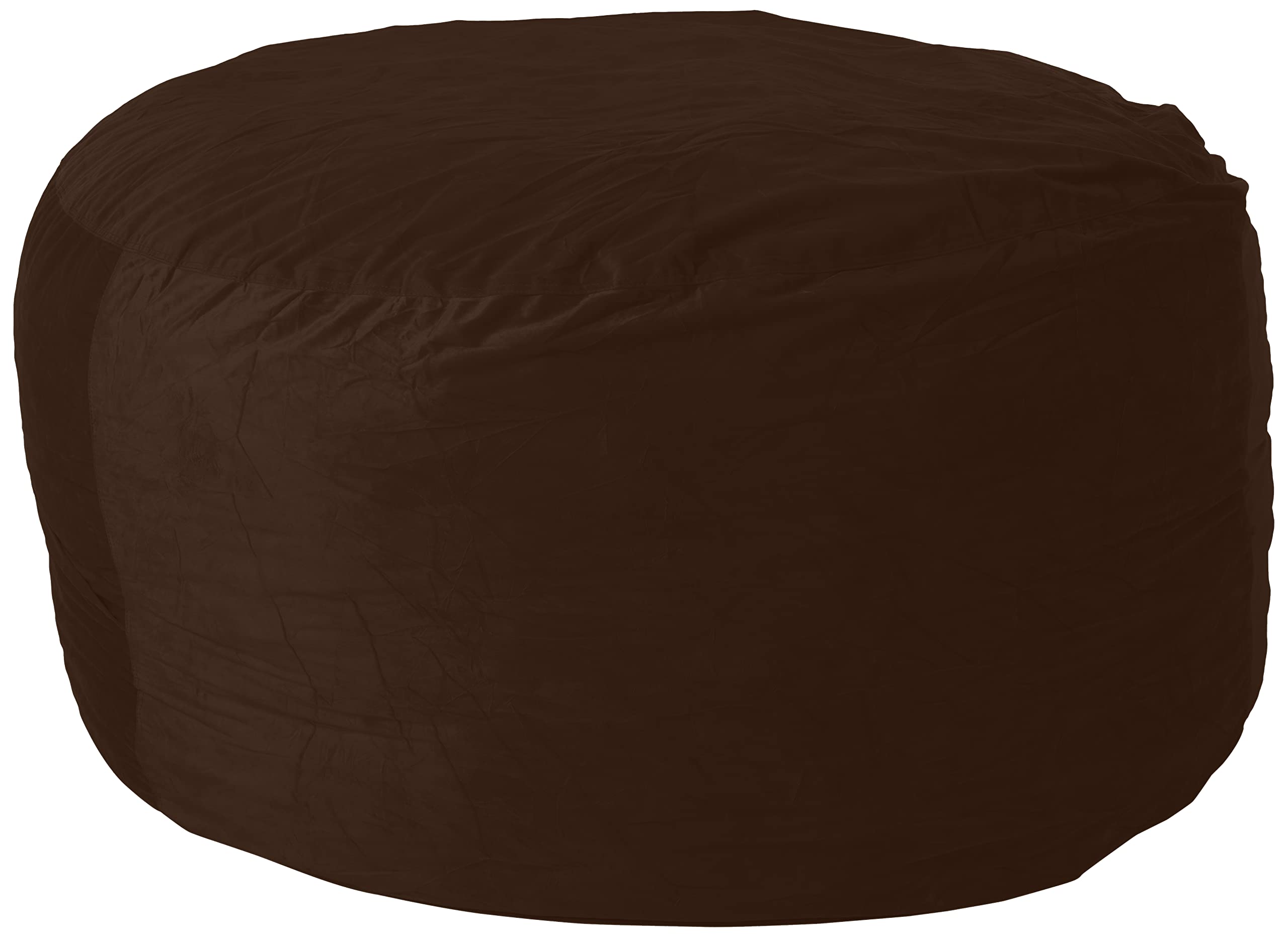 6-Foot Microsuede Bean Bag Chair Cover - Chocolate Brown | Ultra Soft & Durable | Perfect for Living Room, Game Room, or Dorm Relaxation