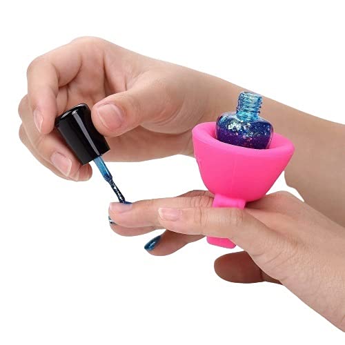 D Factor Nail Polish Holder Ring - Wearable Bottle Stand for Travel, DIY Manicure & Salon Use - Perfect for Nail Artists & Home Nail Care