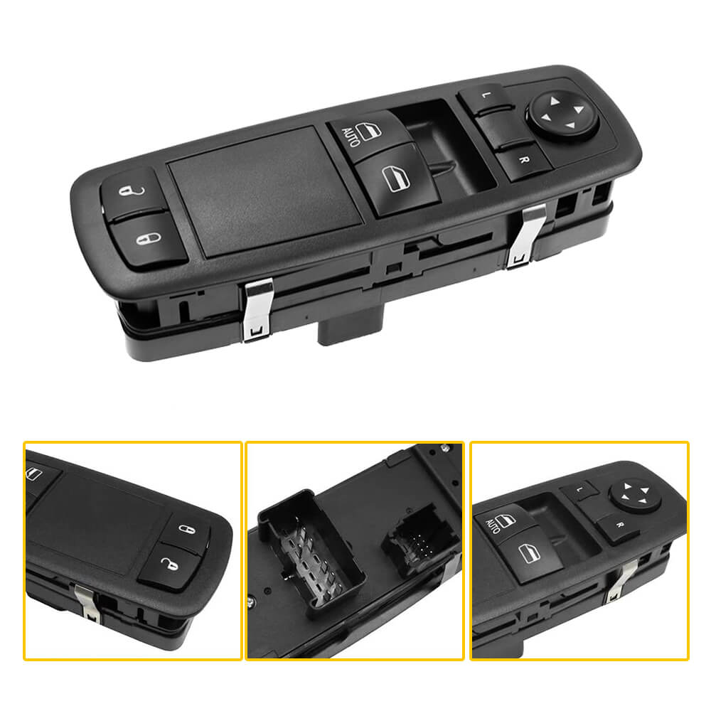 2008-2011 Dodge Grand Caravan & Chrysler Town & Country Master Power Window Switch - 8+8 Pin Replacement Part for Smooth Window Operation - Perfect for DIY Auto Repairs and Vehicle Maintenance