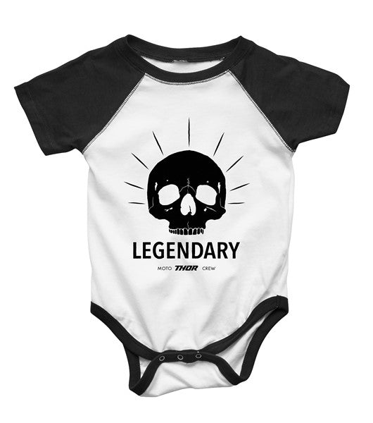 THOR SUPER MINI 6-12 Months Baby Bodysuit - Soft Cotton White & Black Onesies for Infants | Perfect for Playtime, Daycare & Family Outings